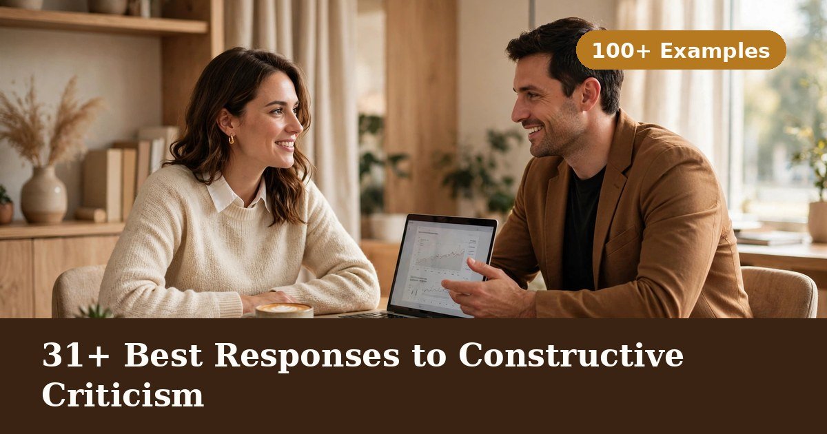 31+ Best Responses to Constructive Criticism (100+ Examples)